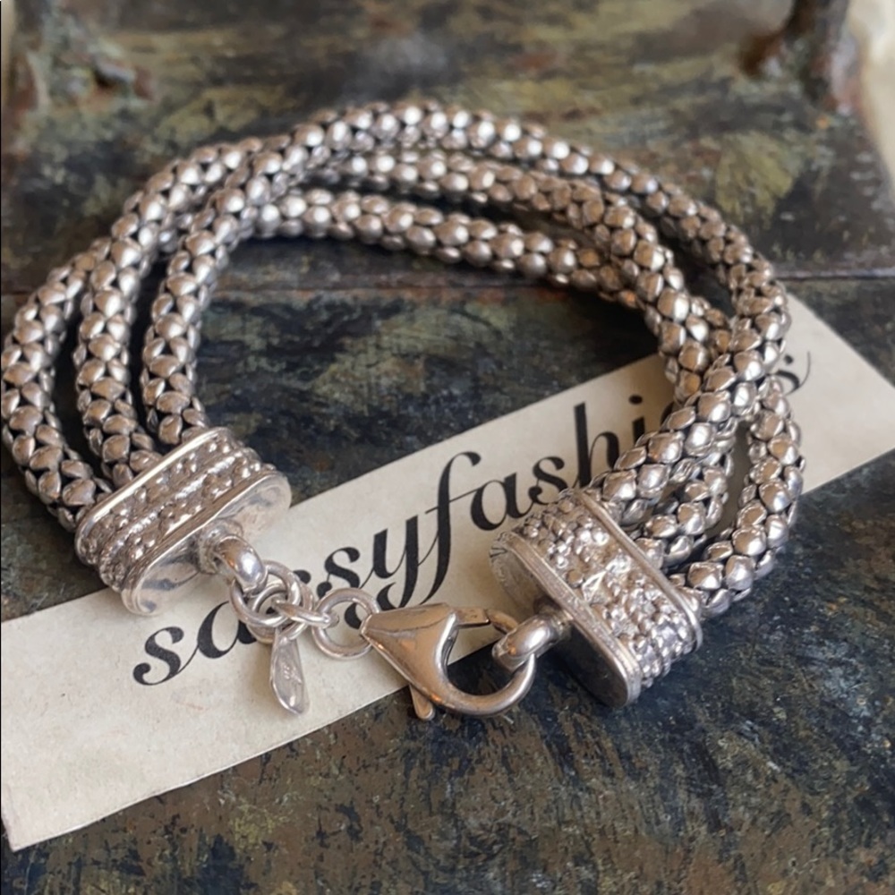 Brand New 3 Strand Popcorn Silpada Bracelet - Picture 4 of 4